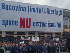 Gheorghe Flutur și PNL Suceava au organizat cel mai mare miting împotriva extremismului din România
