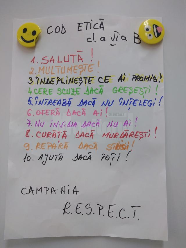 Campania RESPECT, la Centrul Școlar de Educație Incluzivă „Sf. Andrei” Gura Humorului