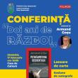 Conferința „Doi ani de război”, susținută de istoricul Armand Goșu, la Casa de Cultură Gura Humorului