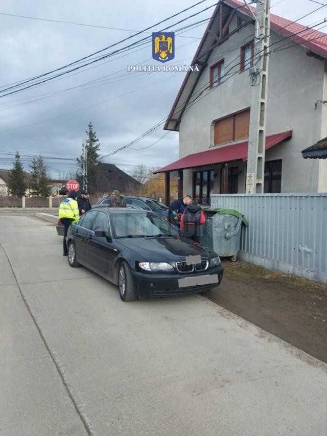 Autoturismul BMW furat și recuperat