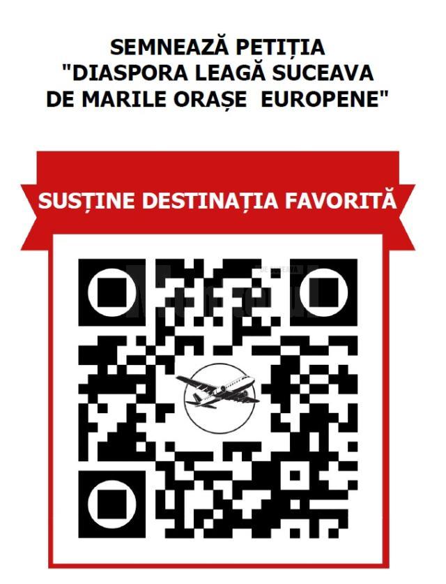 Imagini de pe care poate fi scanat un cod QR sunt postate în mai multe zone ale aeroportului