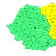 Cod galben de vânt puternic, în zece județe