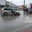 Accident cu trei mașini implicate în intersecția din fața Lidl Burdujeni