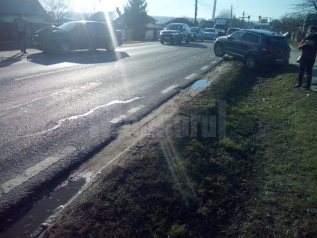 Accident produs pe DN 29 Suceava – Botoșani, pe raza satului Plopeni