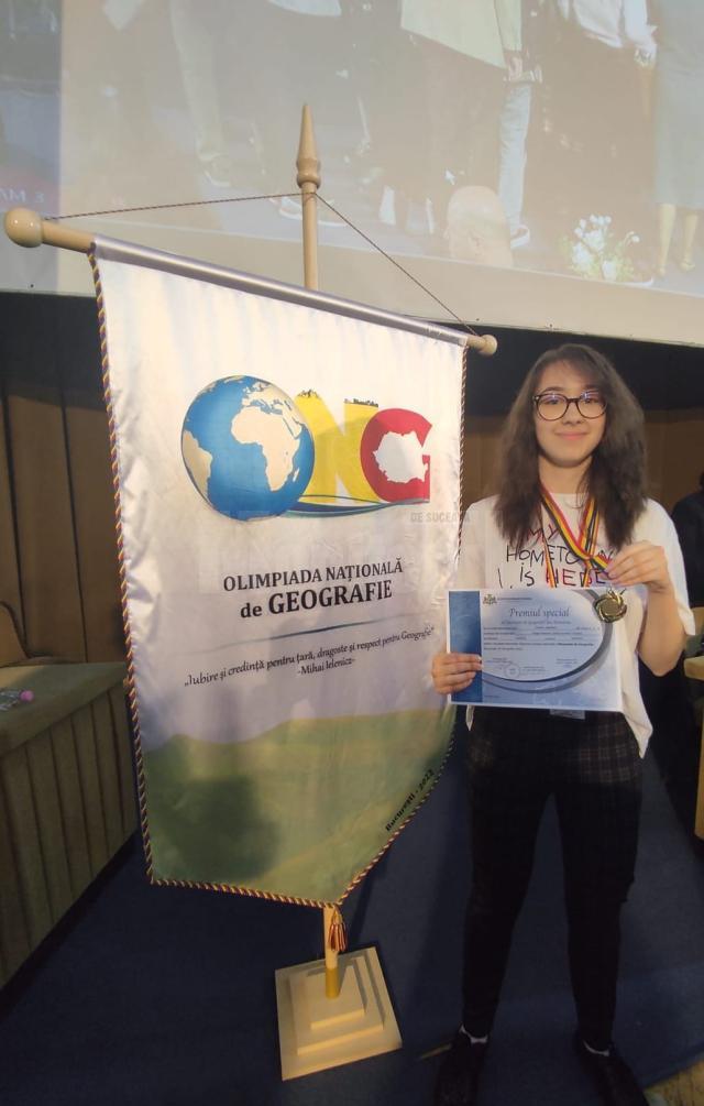 Andreea, la Olimpiada Nationala de Geografie