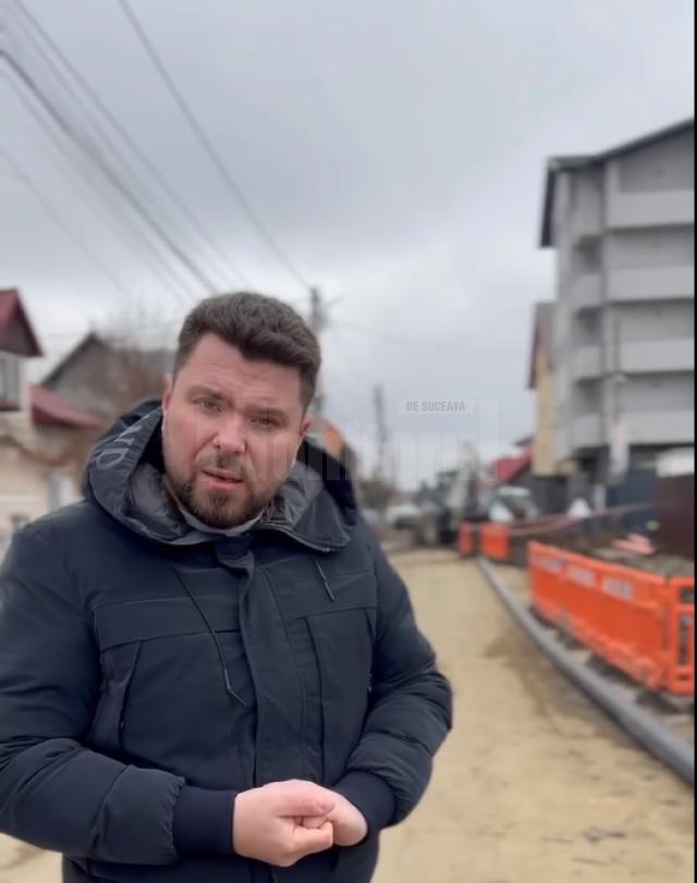 Primarul Bogdan Loghin a verificat lucrările de modernizare a străzilor din Rădăuți