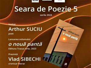 Poetul Arthur Suciu, invitat special, vineri, la o nouă seară de poezie organizată de Casa de Poezie Light of ink