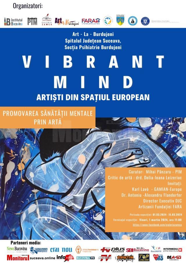 „Vibrant mind”, expoziție la Galeria „ArtLaBurdujeni” - Secția Psihiatrie Suceava