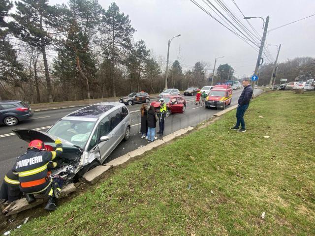 Accident rutier pe Calea Unirii, la Grupul școlar