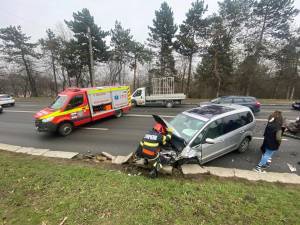 Accident rutier pe Calea Unirii, la Grupul școlar