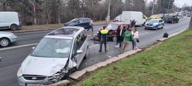 Accident rutier pe Calea Unirii, la Grupul școlar