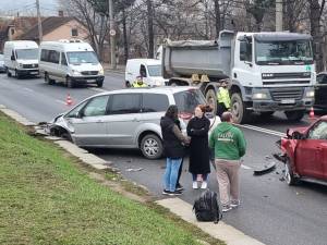 Accident rutier pe Calea Unirii, la Grupul școlar