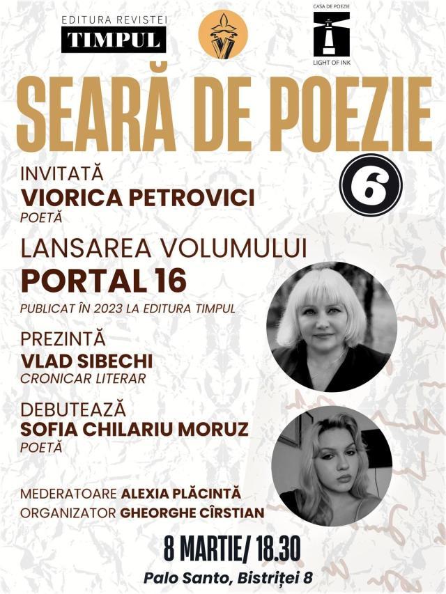 Poeta Viorica Petrovici, invitata specială a serii de poezie de vineri, organizată de Casa de Poezie „Light of ink”