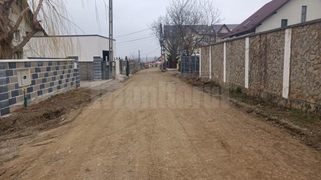 Strada Stejarilor, pregătită pentru asfaltare