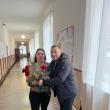 Viceprimarul PSD din Fântânele și o parte dintre colegii de partid au împărțit aproape 500 de flori femeilor din comună
