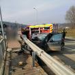 Accidentul din zona Podului Unirii, care traversează râul Suceava