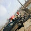 Accidentul din zona Podului Unirii, care traversează râul Suceava