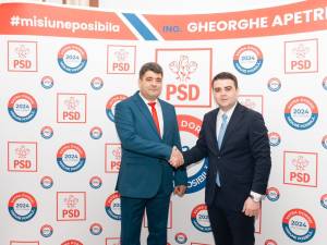 Deputatul Gheorghe Șoldan și candidatul PSD pentru Primăria Vatra Dornei, Gheorghe Apetrii