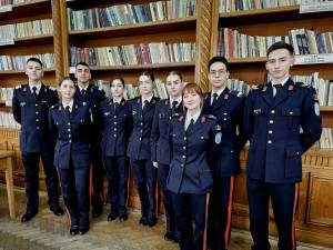Elevii militari care au participat la Olimpiada Județeană de Limba română, foto Francesca Șindilar