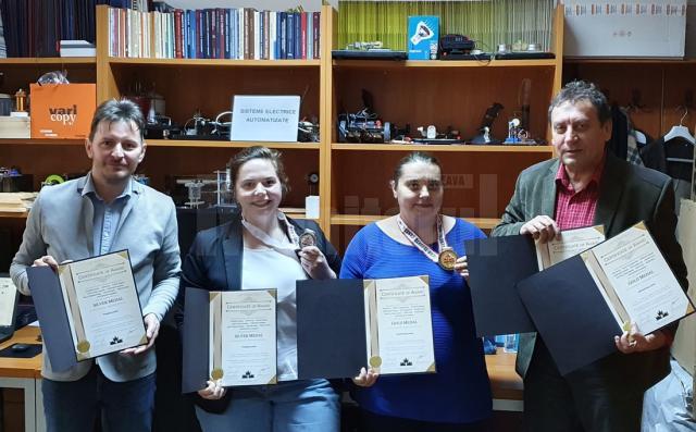 Cercetatori brevetati din cadrul USV, in frunte cu prof. univ. dr. ing. Laurențiu Dan Milici