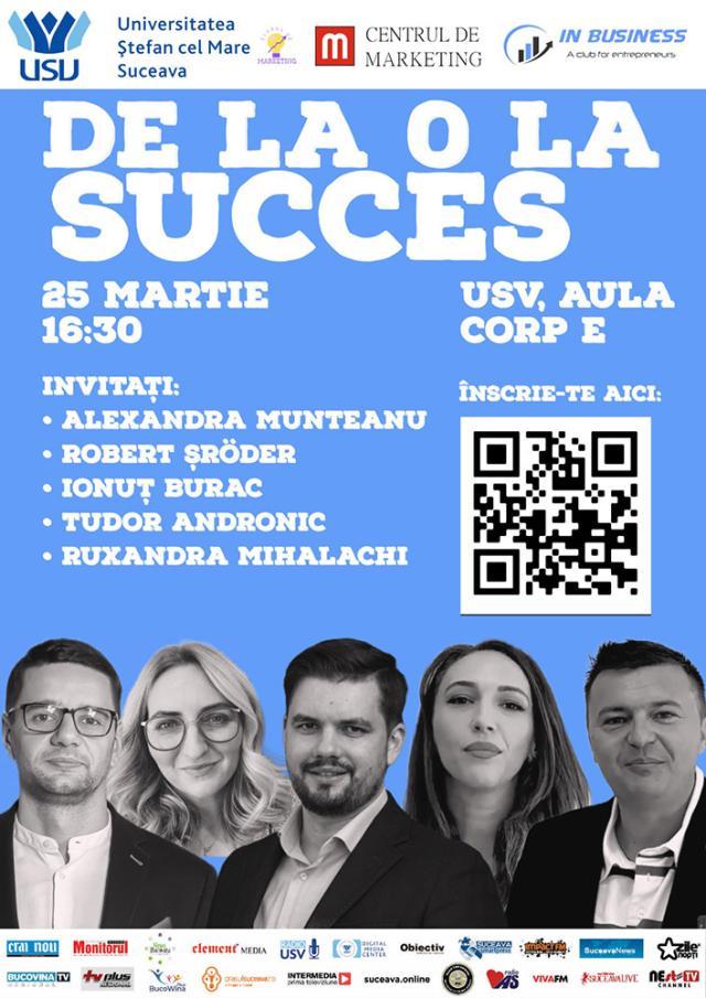 ”De la zero la succes”, un eveniment organizat de Clubul de Marketing din cadrul USV