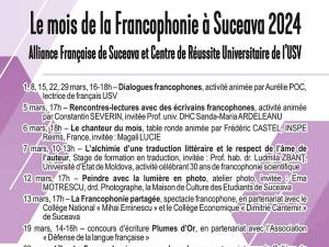 Elevi de la două unități școlare sucevene, implicați astăzi în activități francofone, organizate de Alianța Franceză