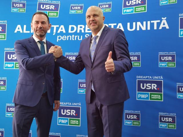 Marian Andronache și Emanuel Ungureanu, candidații Alianței Dreapta Unită pentru Primăria Suceava și Consiliul Județean Suceava