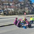 Test al aderenței carosabilului de pe Calea Unirii pe porțiunea unde au avut loc accidente