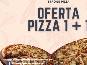 Strong Pizza vine cu noi oferte, precum 1 + 1 gratis