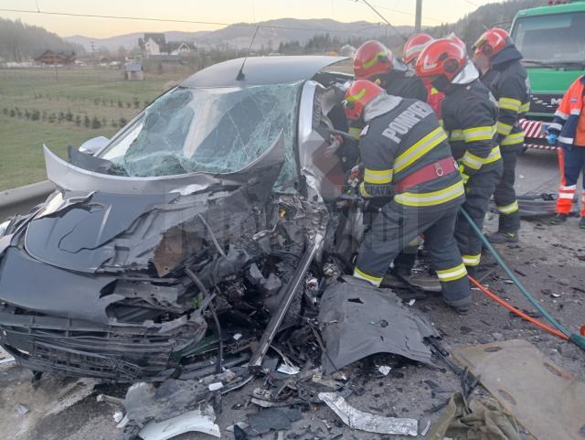 Accident violent la Frasin