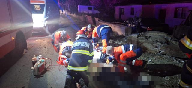 Accidentul rutier care s-a produs la ieșirea din municipiul Fălticeni spre Preutești, în zona Șoldănești