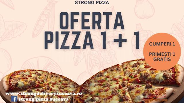 Strong Pizza vine cu noi oferte, precum 1 + 1 gratis