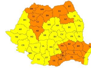 Cod portocaliu de vânt puternic pentru întreg județul Suceava