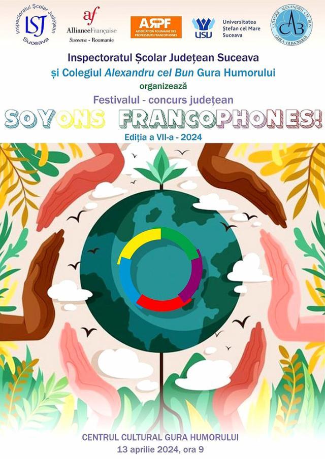 Festivalul-concurs „Soyons Francophones!”, sâmbătă, la Gura Humorului