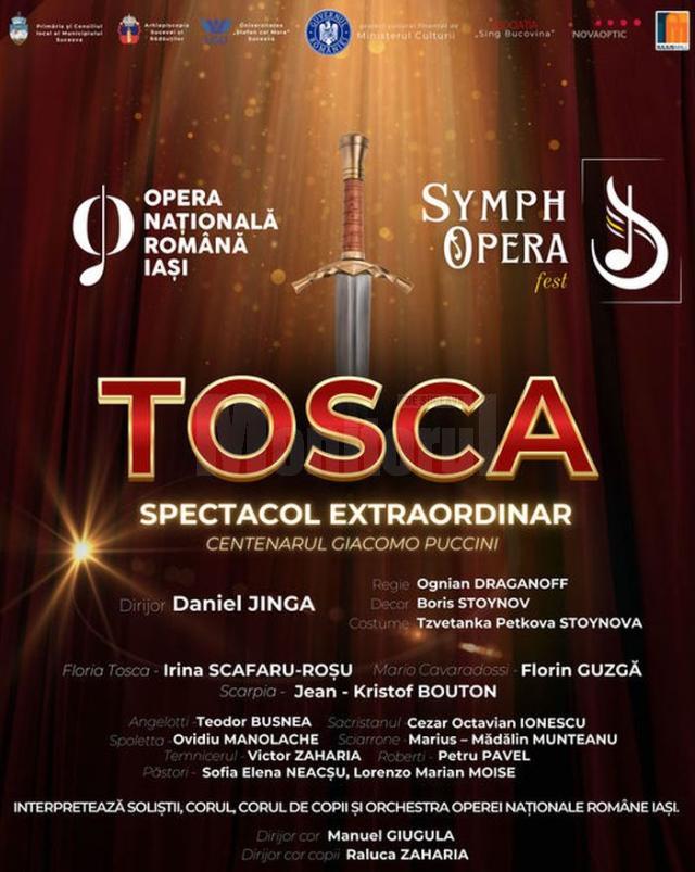 Spectacolul "Tosca" va fi reprogramat pentru data de 10 Mai