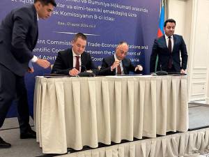 Semnarea acordului de comerț cu partea azeră