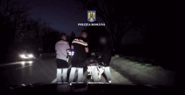 Un tânăr sucevean pe motocicletă a făcut curse de urmărire cu poliția, pe E 85