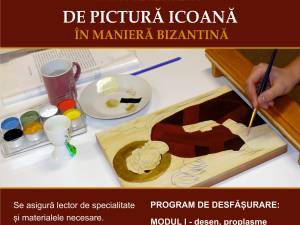 Atelierul de pictură icoană în manieră bizantină pentru adulți