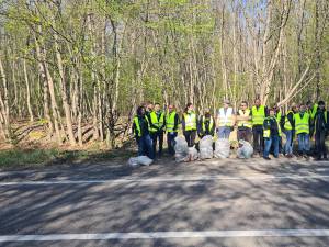 O amplă acțiune de igienizare a avut loc miercuri, pe drumul național 29A, care leagă Suceava de Dorohoi