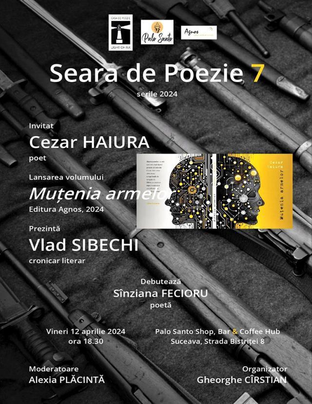 Cezar Haiura, invitat special la „Seara de poezie”, eveniment organizat de Casa de Poezie „Light of ink”