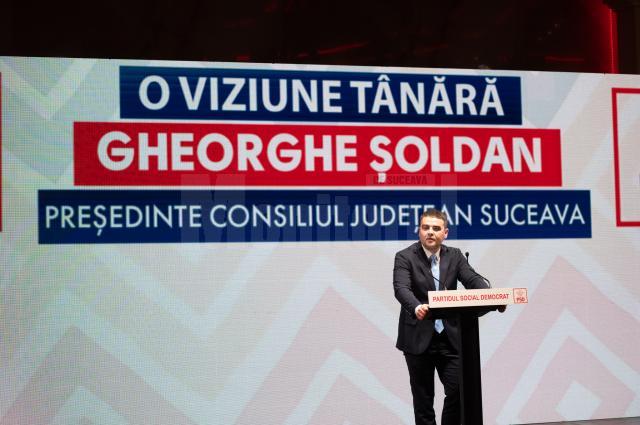 Candidatul PSD pentru președinția Consiliului Județean Suceava, deputatul Gheorghe Șoldan. Foto artistul.studio