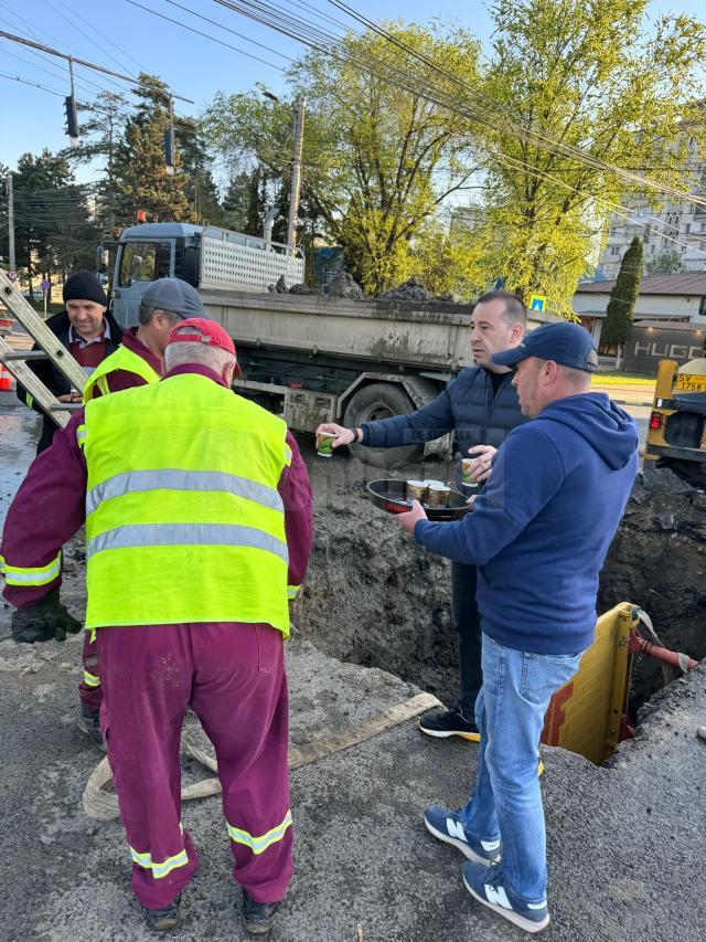 avaria din zona Primariei Suceava