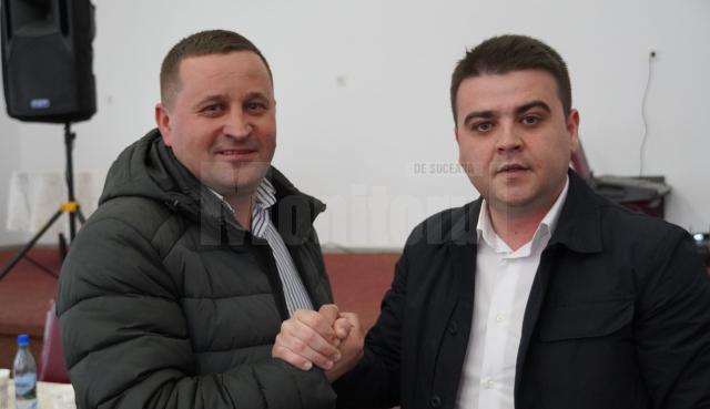 Gheorghe Șoldan și candidatul PSD pentru Primăria Fântânele, Marian Sabie