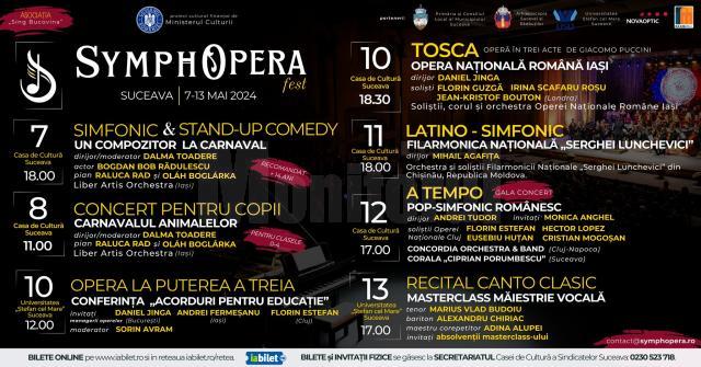 Se caută voluntari pentru Festivalul SymphOpera, la Suceava, în perioada 7 – 13 mai