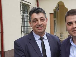 Deputatul Gheorghe Șoldan și primarul din Crucea, Dorin Rusu