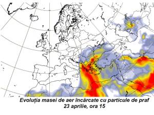 Evoluția norului de praf saharian 2