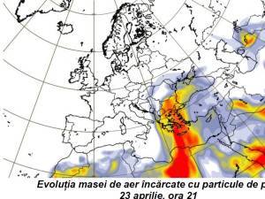 Evoluția norului de praf saharian 3