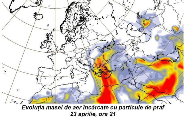 Evoluția norului de praf saharian 3