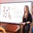Inițiatoarea activității, Costache Eliza-Marta, Director al Departamentului de Educație Non Formală din cadrul Consiliului Școlar al Elevilor. Sursa foto Luca-Gabriel