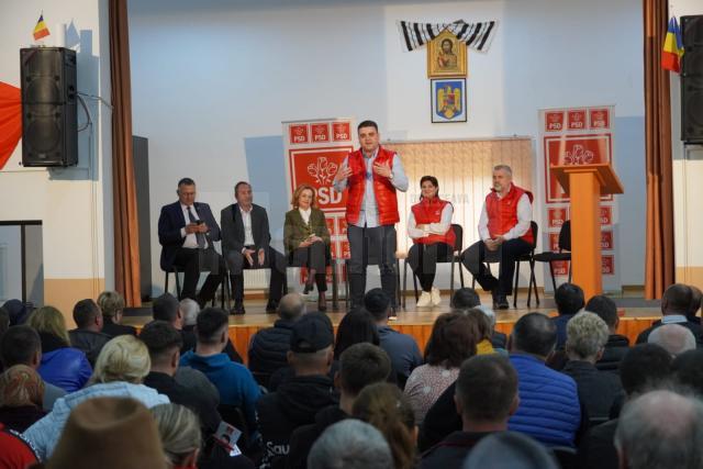 Gheorghe Șoldan a participat la o întâlnire cu circa 200 de locuitori ai comunei Bălăceana